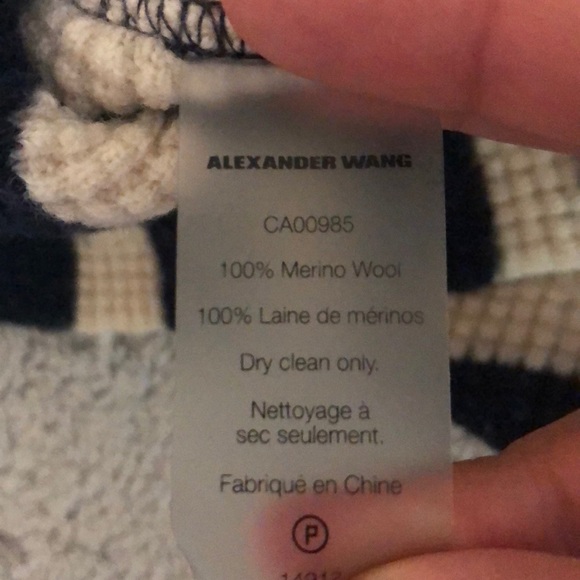 T by Alexander Wang striped waffle sweater, XS - Picture 5 of 5